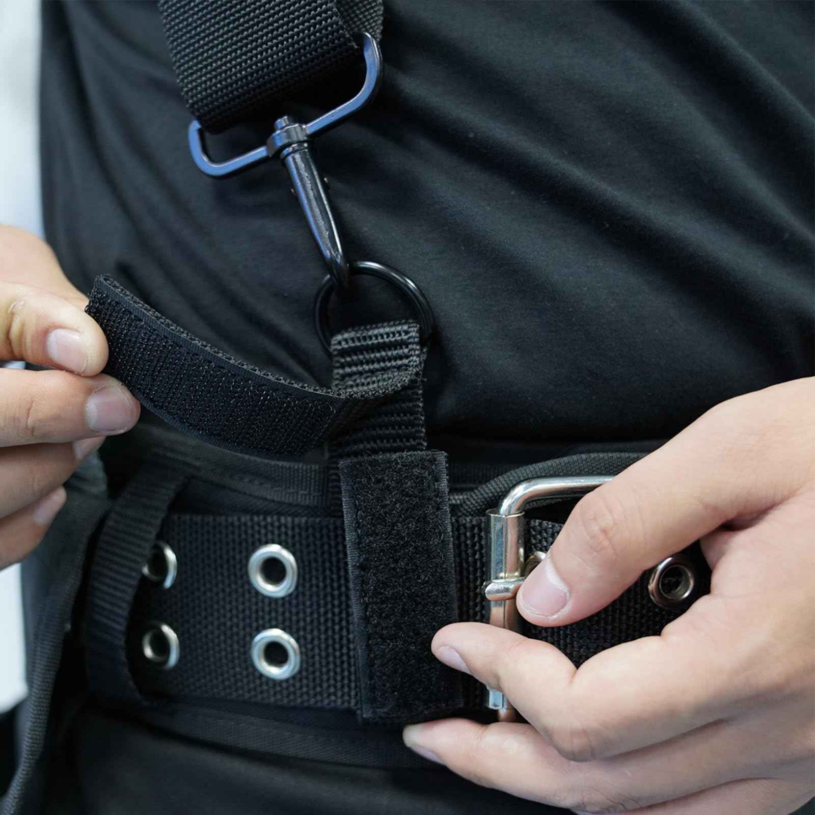 KUNN Tool Belt Suspenders Removable Padded Shoulder Work Suspenders with 4Pcs Attachment Loops,Comfortable and Adjustable