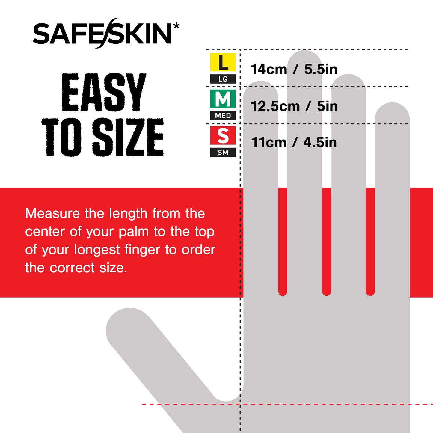 SAFESKIN Nitrile Exam Gloves - Disposable Powder Free Nitrile Gloves for Medical, Dental, Chemotherapy, Cleaning, Cooking, Food Prep, Auto - 3.5 mil Box 200, Size Medium