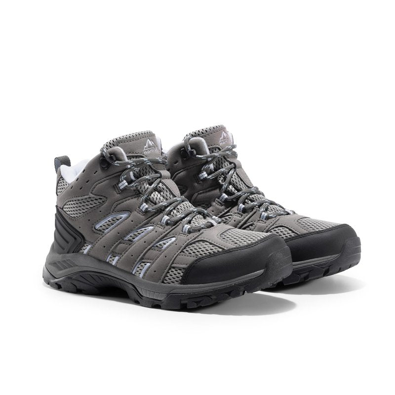 NORTIV 8 Women's Waterproof Hiking Boots Outdoor Trekking Mid Backpacking Mountaineering lightweight boots,Size 8,Dark Grey-Suede,SNHB2212W