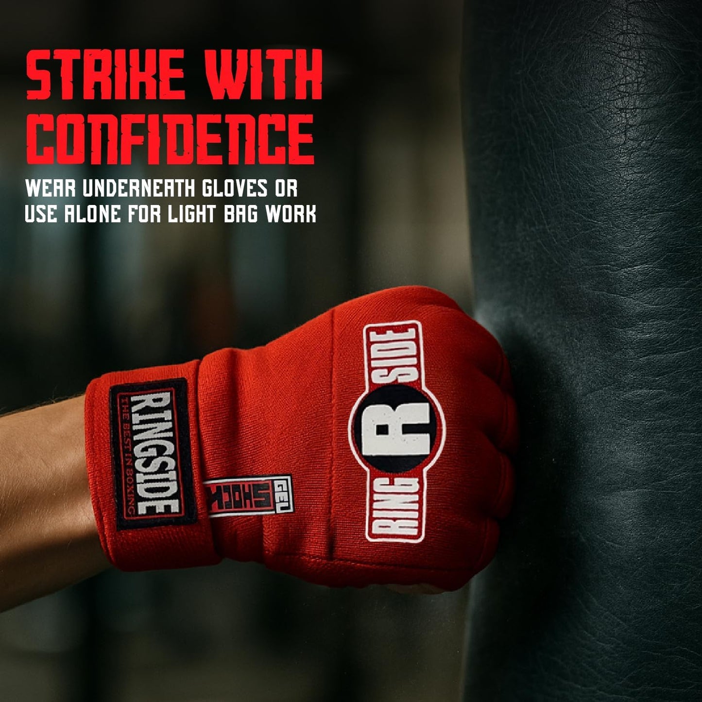 Ringside Gel Shock Quick Wraps - Impact-Absorbing Hand Wraps for Boxing, MMA & Martial Arts