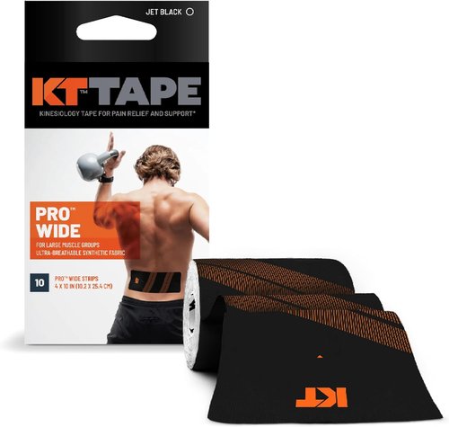 KT Tape - Pro Synthetic Kinesiology Athletic Tape | 10 Precut Wide Strips for Enhanced Support