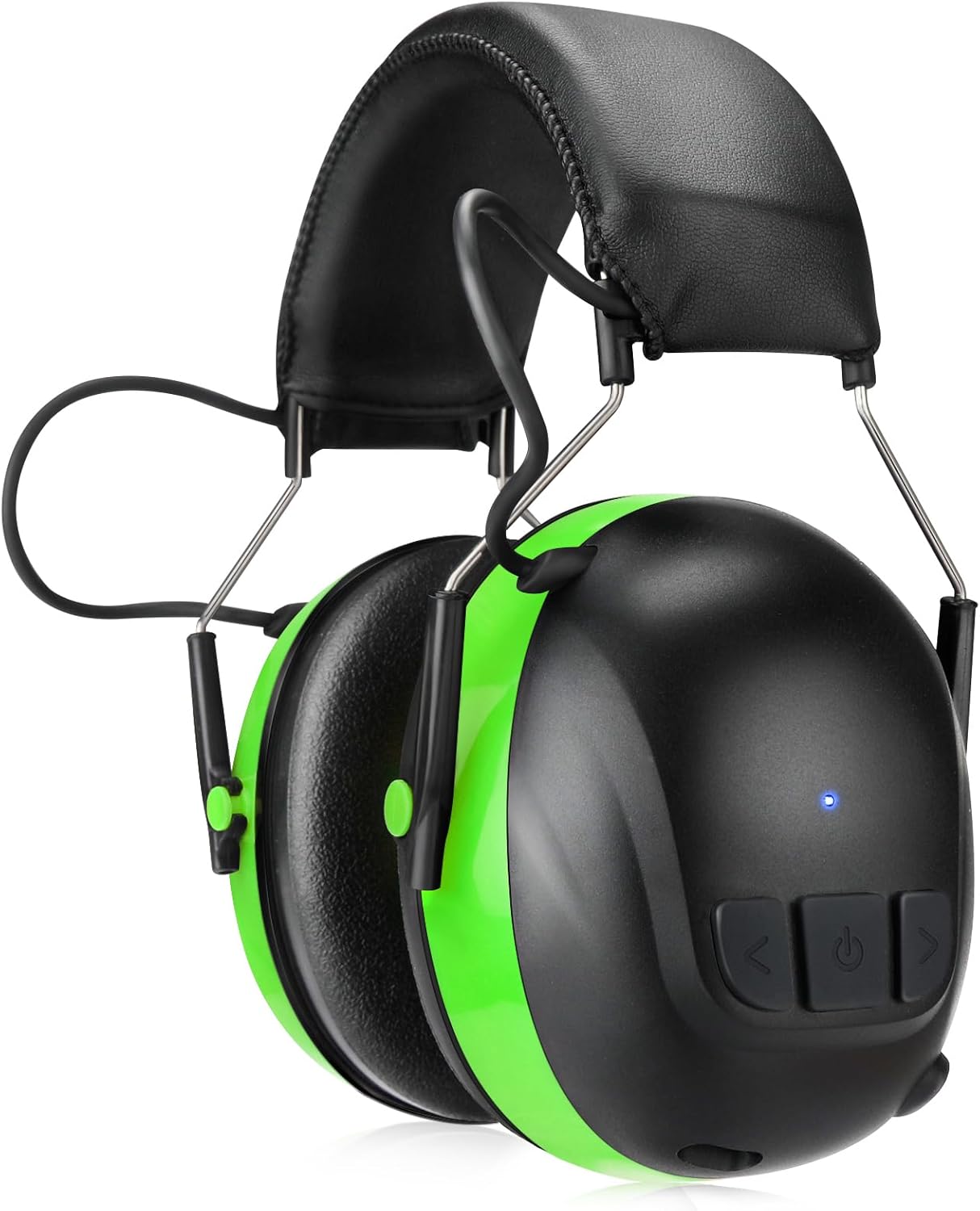 Bluetooth 5.4 Hearing Protection Earmuffs - 120H Rechargeable 30dB Safety Headphones with Mic for Mowing & Construction