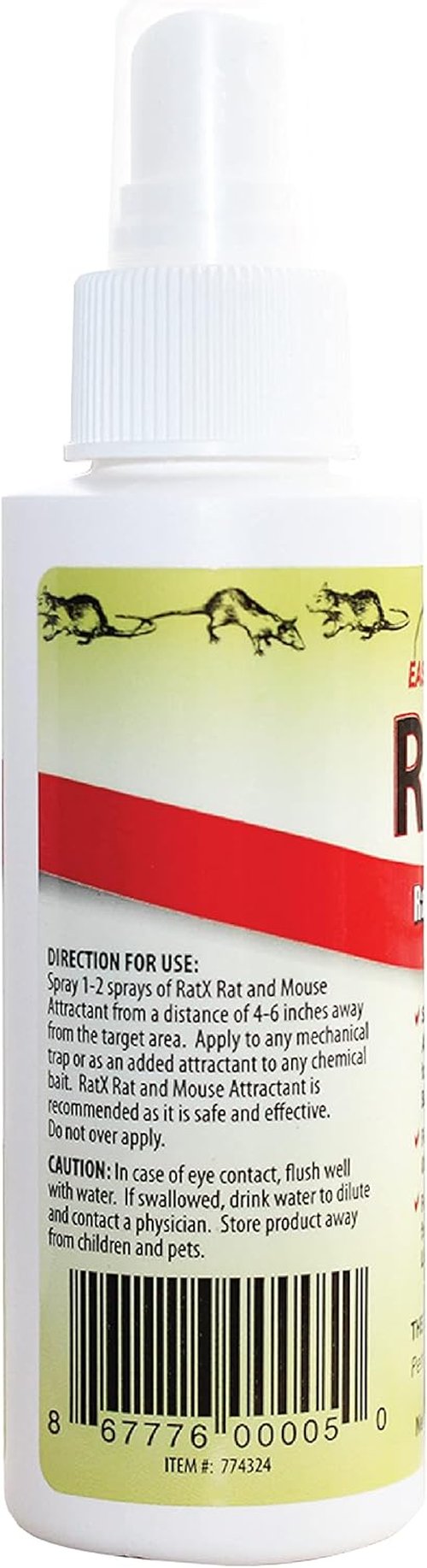 EcoClear RatX All-Natural Mouse Attractant - Poison-Free 4 oz Non-Aerosol Spray