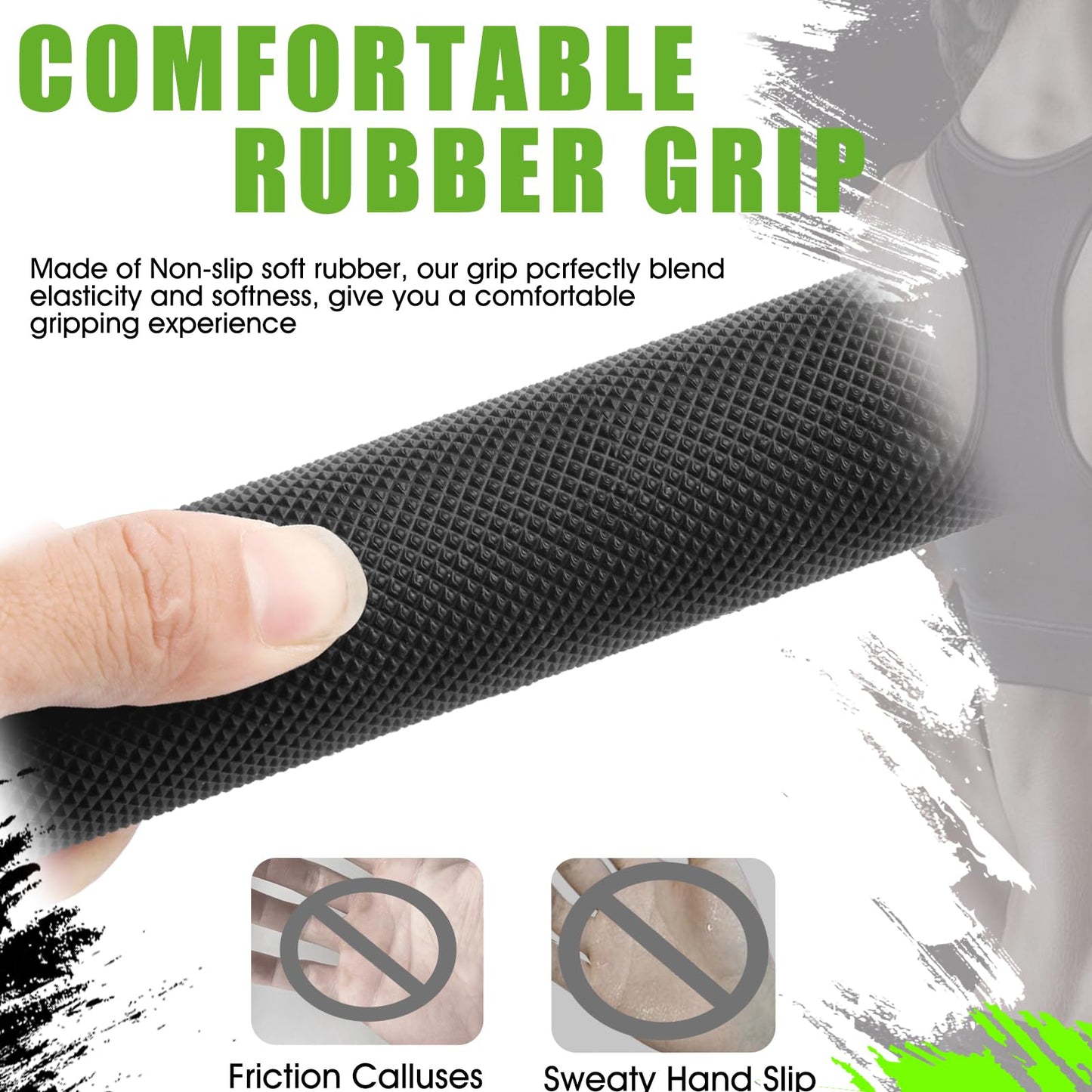 D Handle Cable Attachment, Exercise handles for Gym,Heavy Duty Working Out Handles, Durable Cable handles with Rubber Non-Slip and Comfortable Grip (2 PCS)