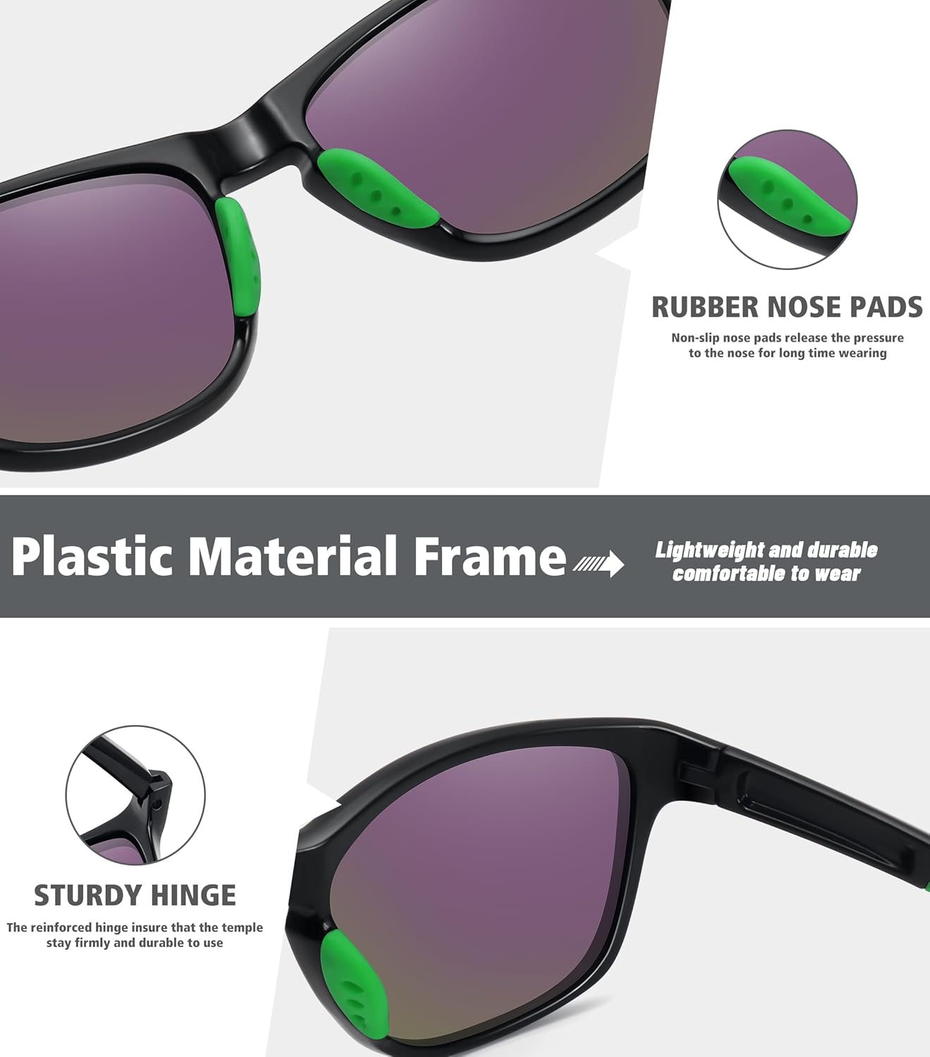 MEETSUN Polarized Sports Sunglasses - UV400 Protection for Men & Women | Ideal for Driving, Running, Cycling & Fishing