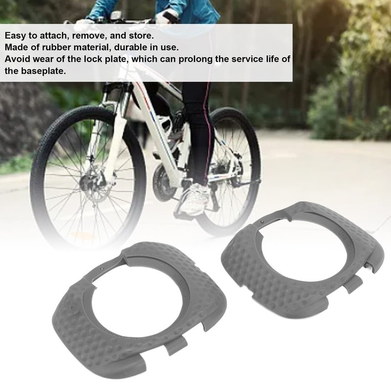 SPYMINNPOO 1 Pair Cleats, Pedal Cover Cleat Quick Release Walkable Lock Plate for Zero Aero