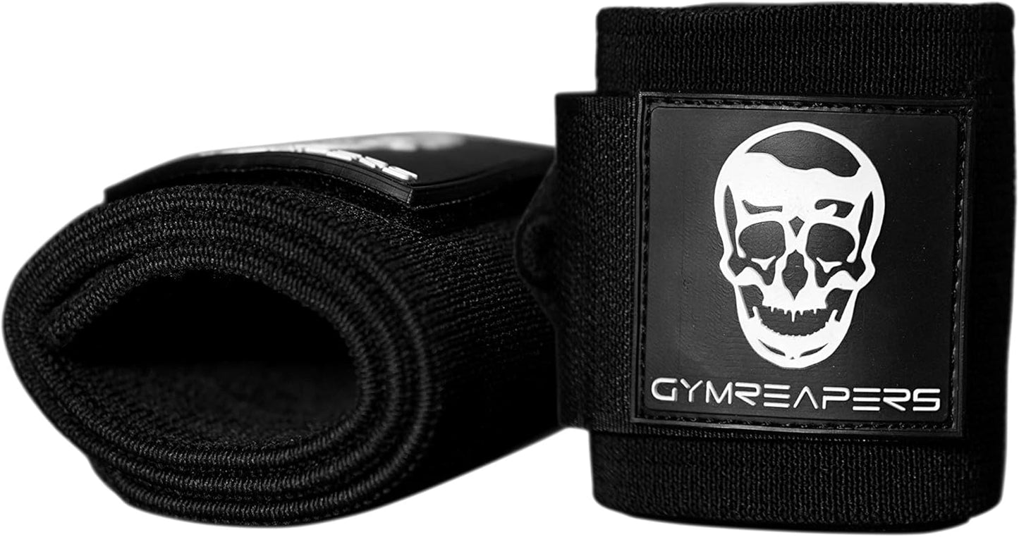 Skiennix Wrist Wraps - Heavy Duty 18-Inch Weightlifting Support With Thick Thumb Loop | Ideal For Powerlifting & Bodybuilding