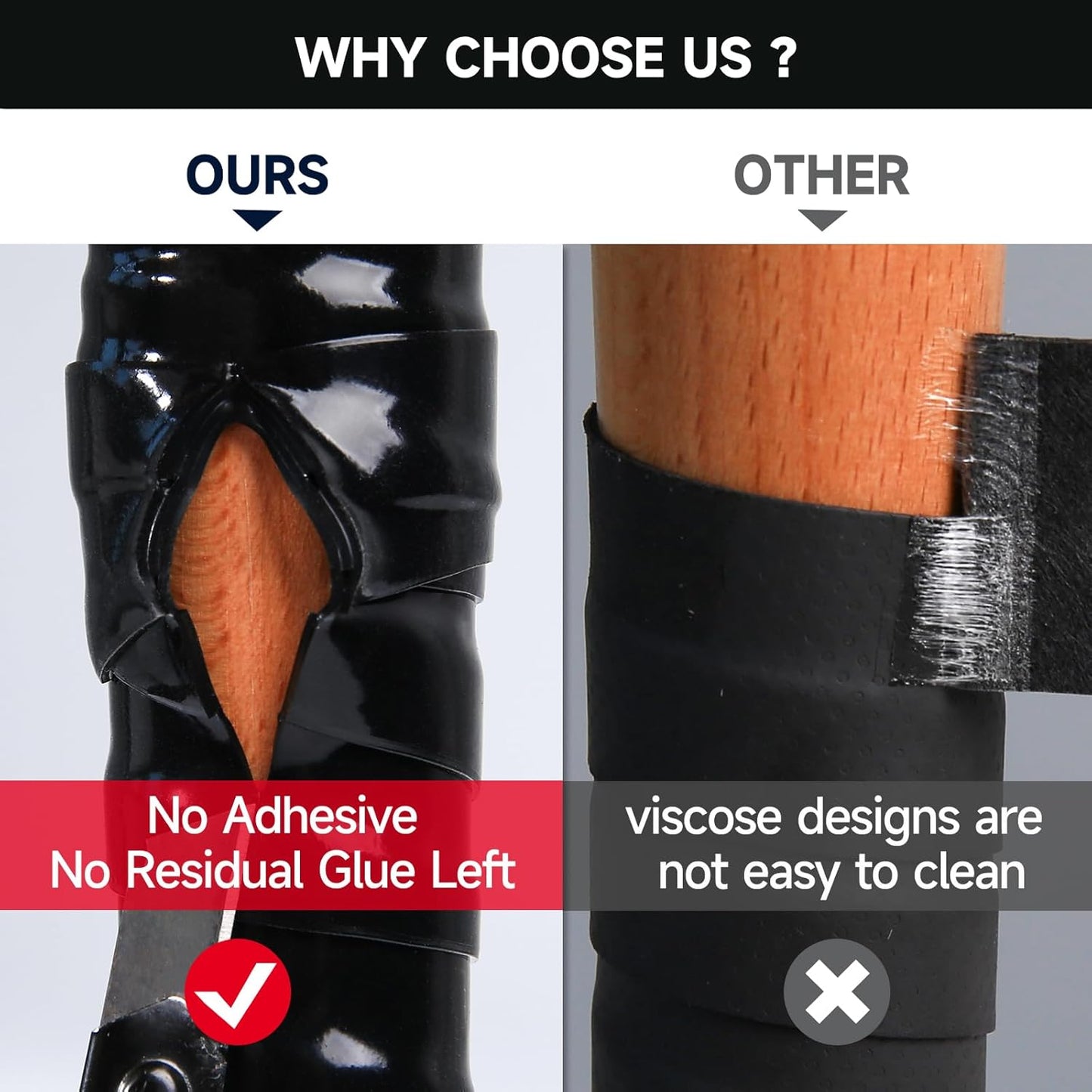 PHIXBEAR Baseball Bat Grip Tape - 1.1mm Self-Fusing Silicone for Enhanced Traction & Shock Absorption