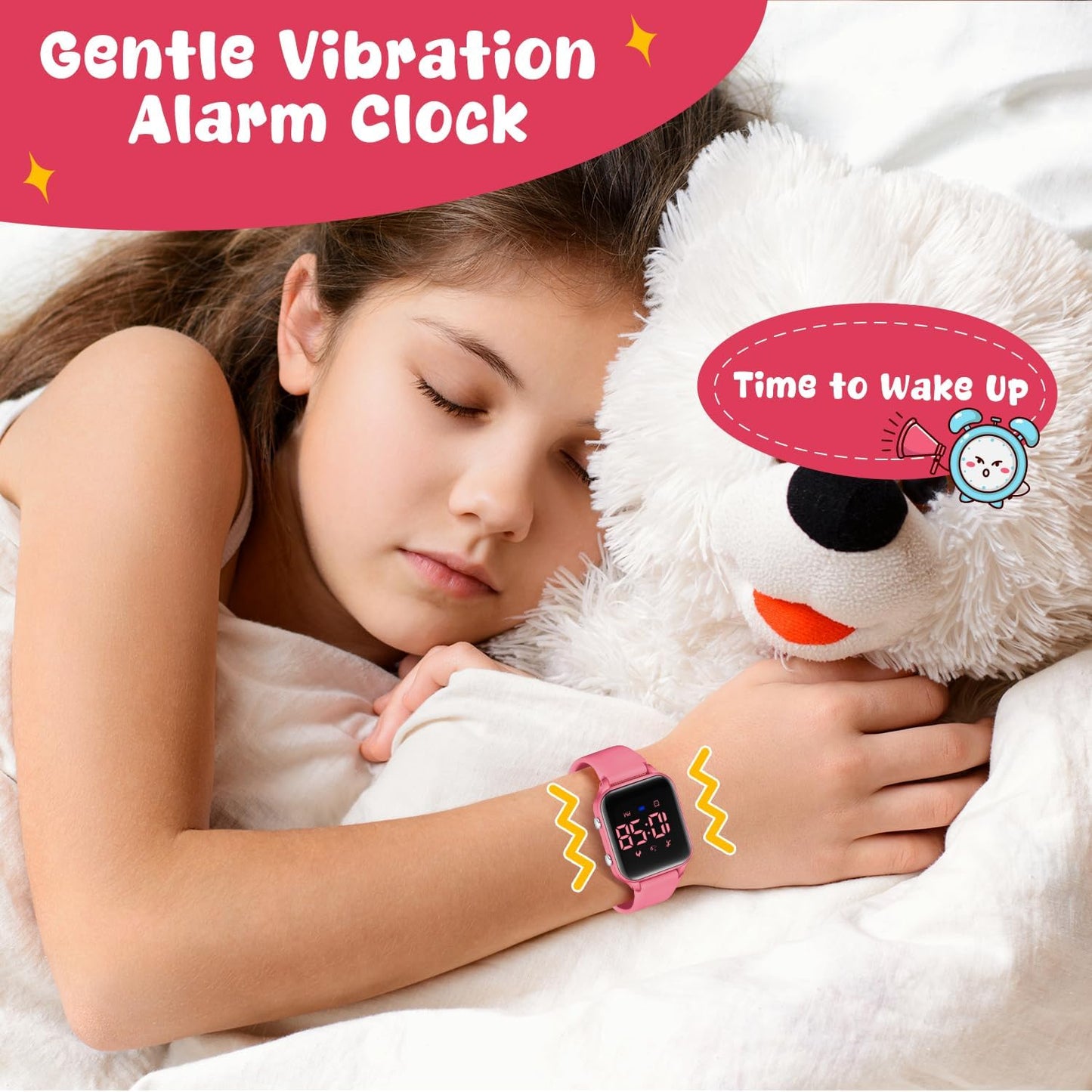 Skiennix Kids Digital Sports Watch - Waterproof Fitness Tracker with Pedometer & Alarm | Ages 5-14
