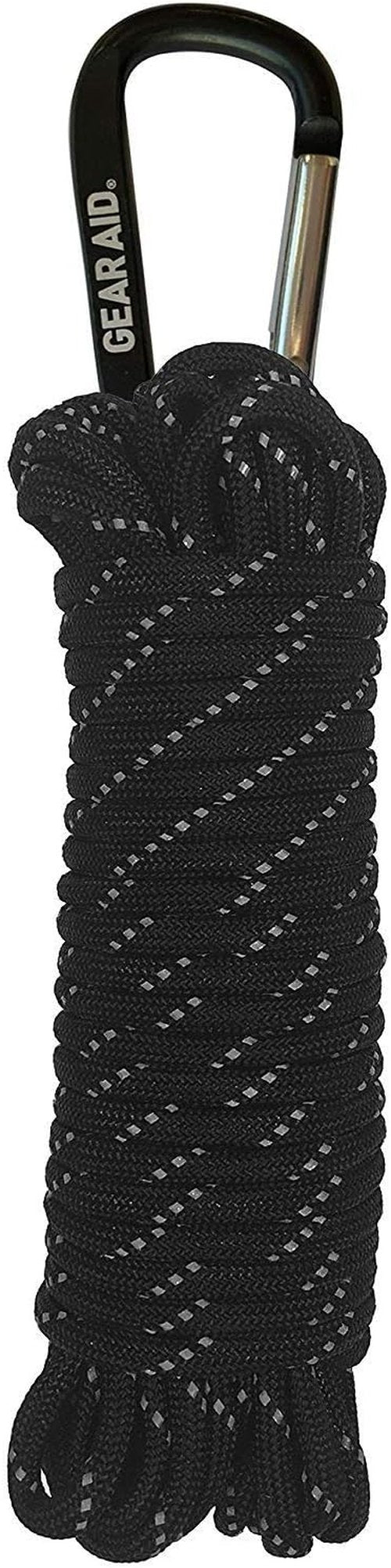 Gear AID 550 Paracord - 7 Strand Utility Cord with Carabiner for Camping & Survival Gear