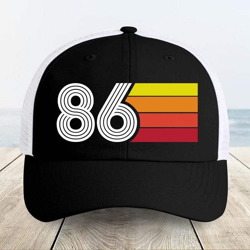TOBYOVU 40th Birthday Hat Men Women - 40th Birthdays Gifts - 1986 Birthday Decorations for Men Women - 40 Years Old Gifts Retro Trucker Hat - 40 Years Birthdays Hat