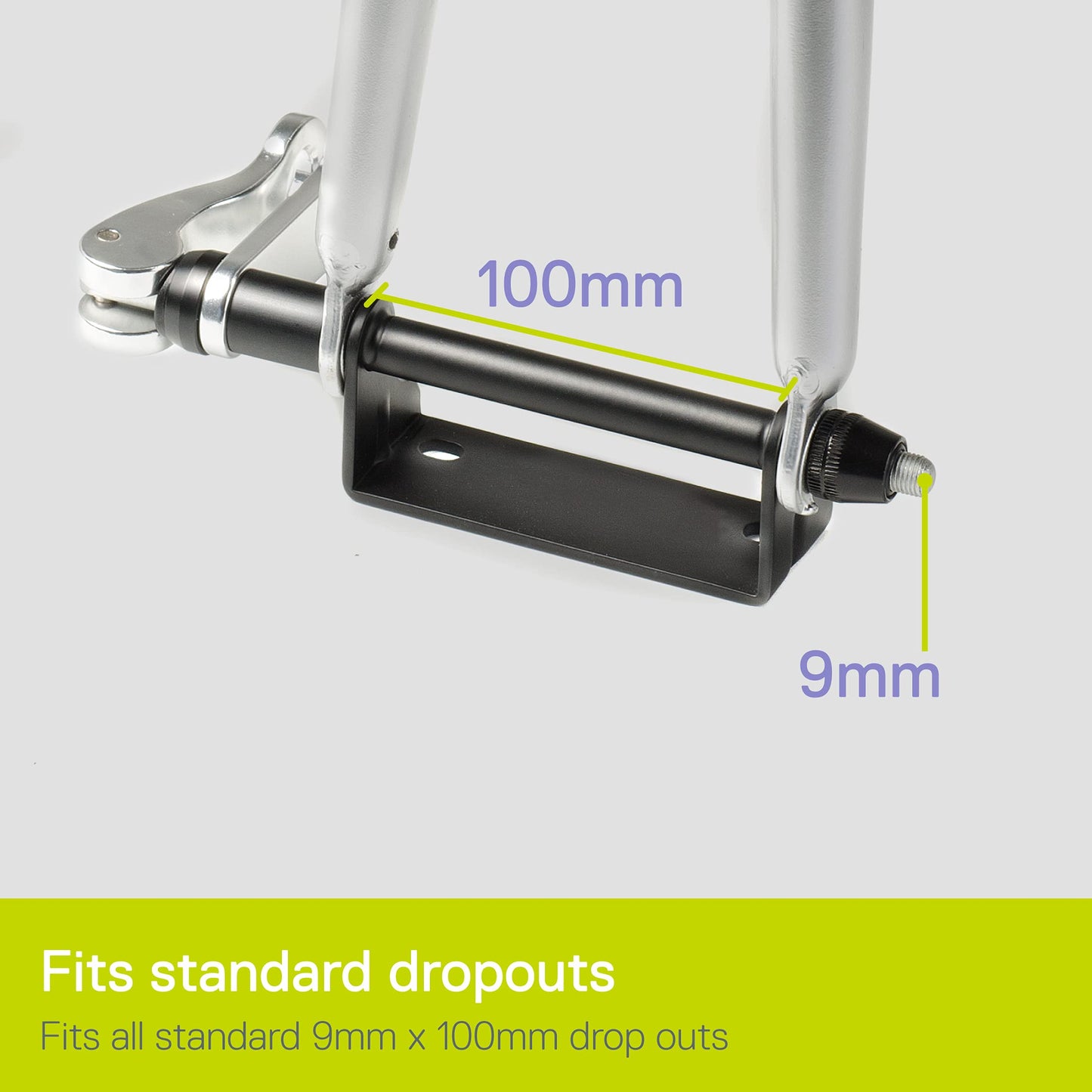 Truck Bed Bike Rack by Delta Cycle (2-Pack) - Bike Hitch Lockable Bike Fork Mount Securely Holds 9 x 100mm Skewer Road, MTB, and Hybrid Bicycles - Lockable Quick Release Truck Bed Bike Mount