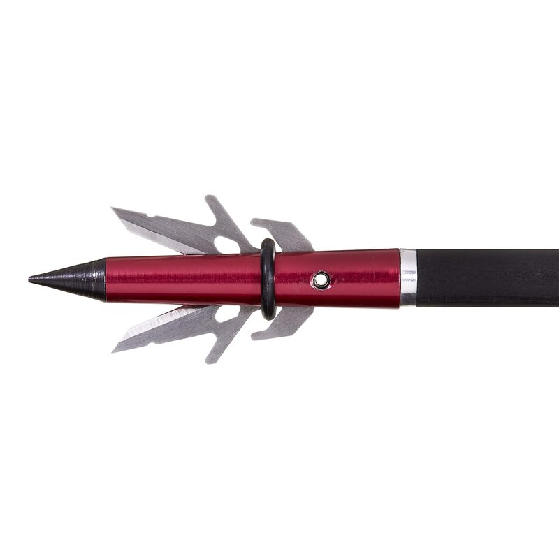 Allen Company Stryke Therm-X 2 Blade Expandable Broadhead, 100-Grain, 3-Pack, Red, One Size, (14676)