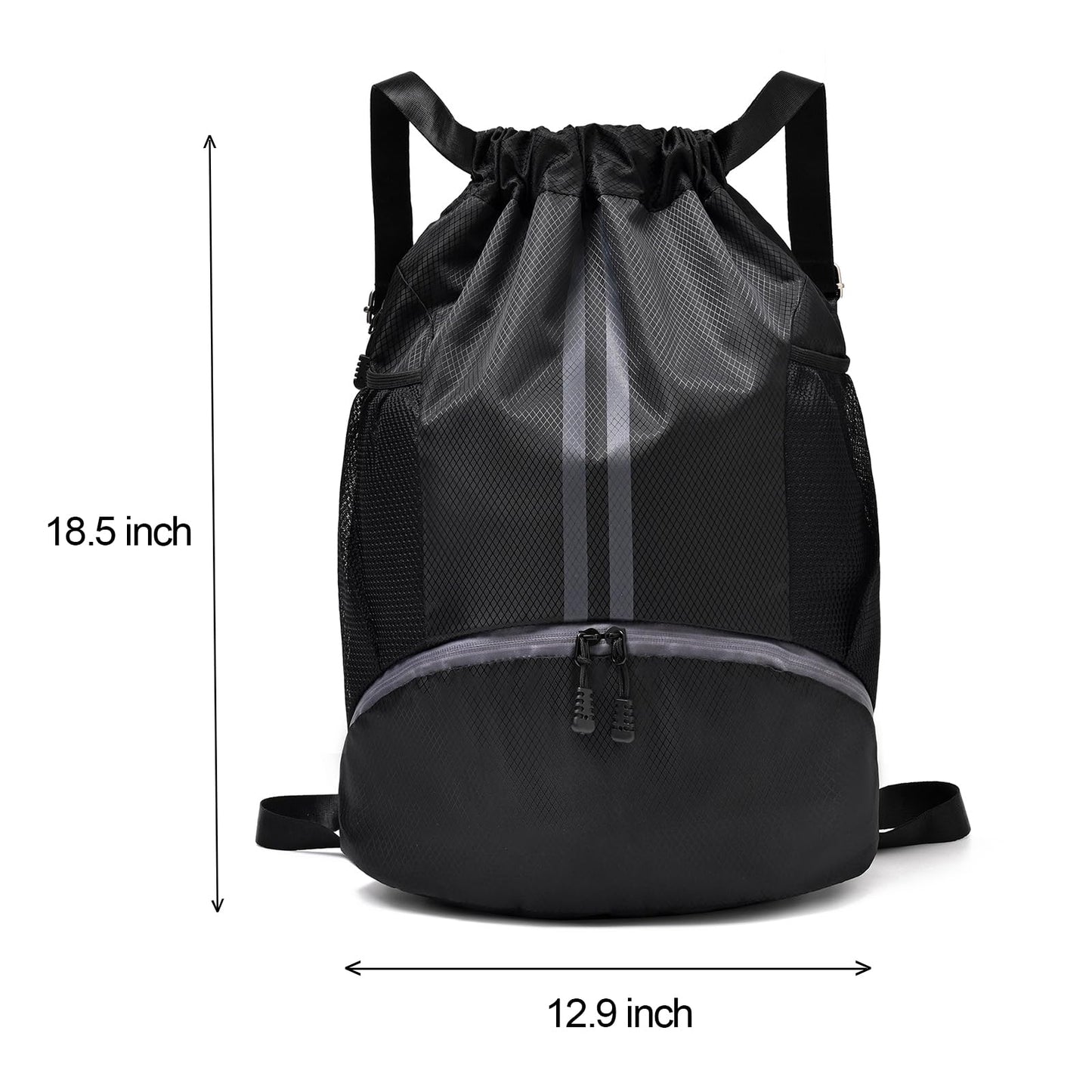 LOKAPEGY Dark GYM Drawstring Backpack