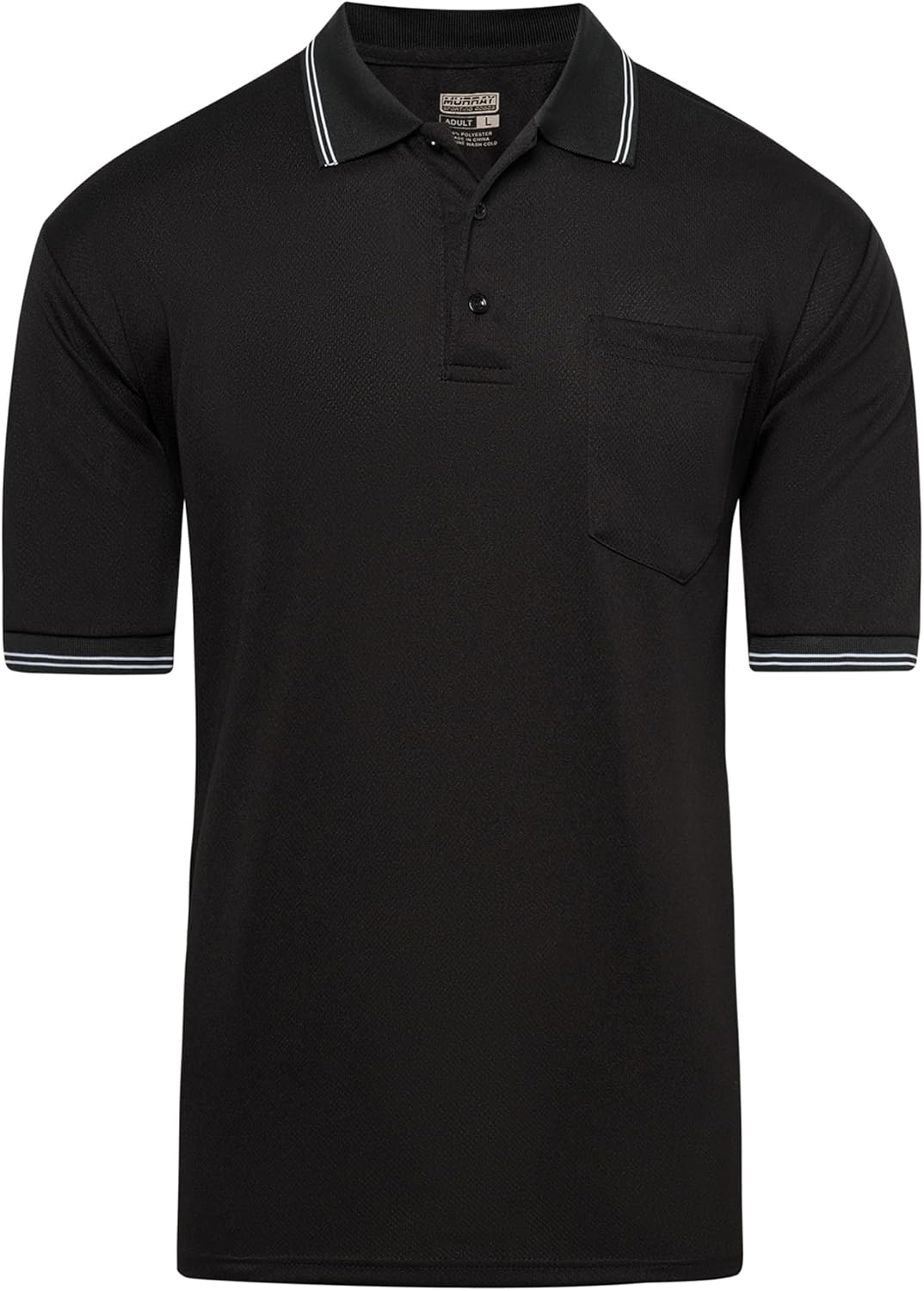 Murray Sporting Goods Polo Umpire Shirt - Short Sleeve Design for Chest Protector Fit