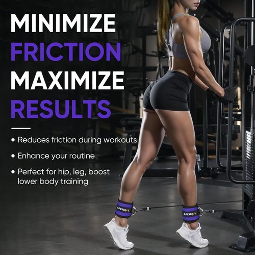 APEXUP Ankle Strap - Adjustable Cable Machine Resistance Bands for Glute Workouts & Leg Extensions