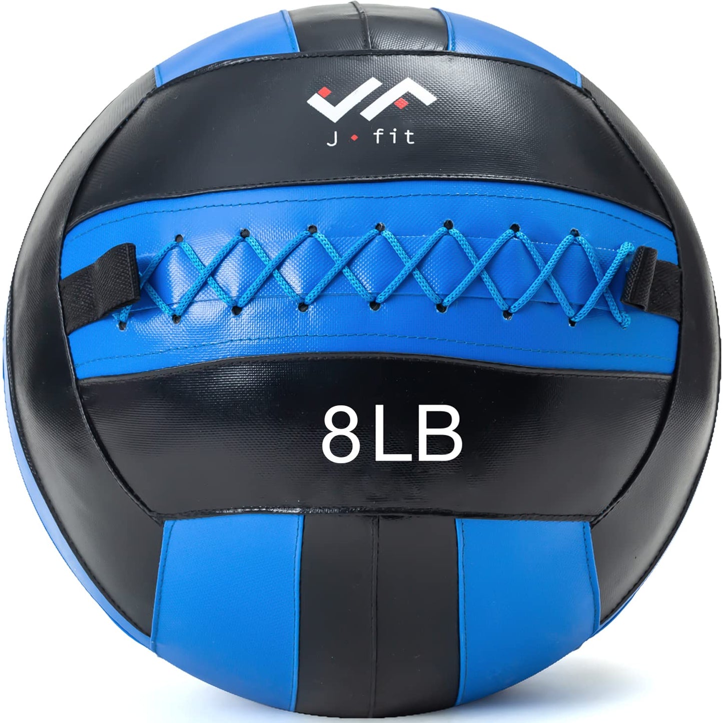 JFIT Wall Ball, 8 LB, Blue/Black