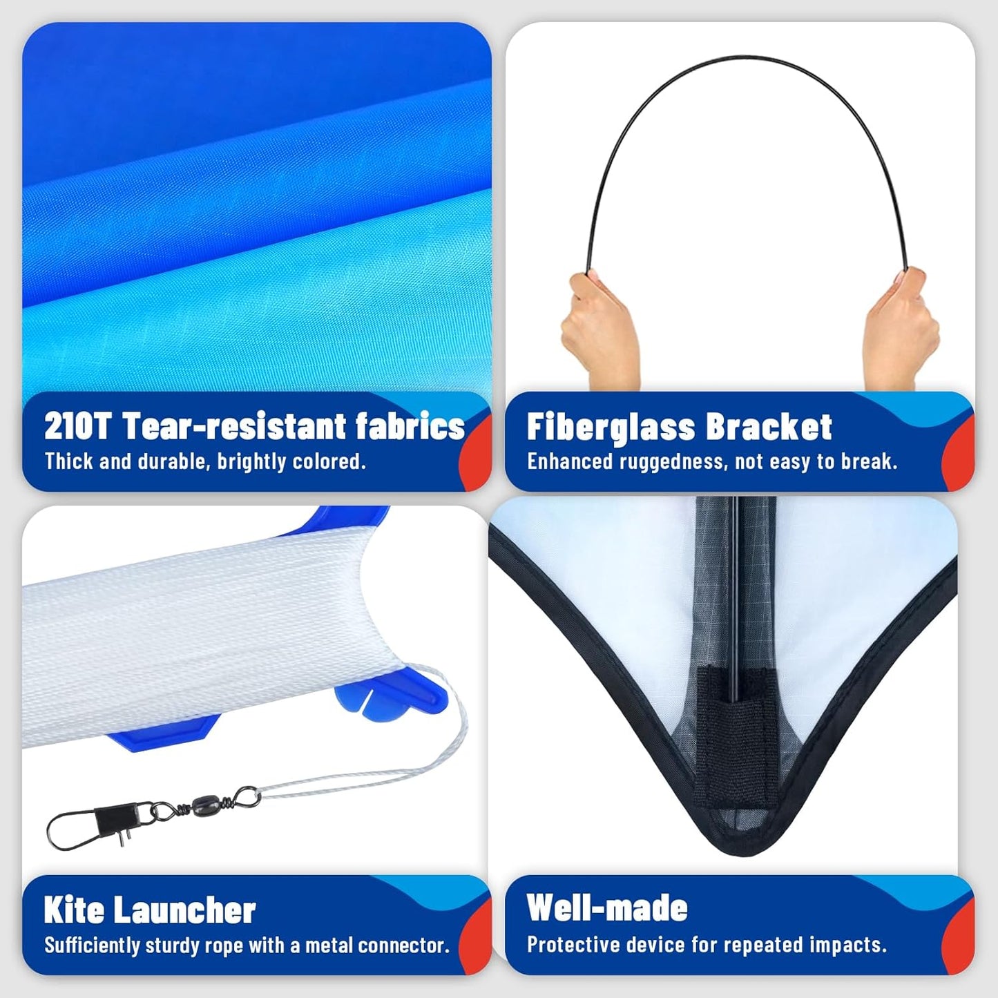 SGftre Delta Kite Set - Easy Launch for Kids & Adults | Perfect for Beach & Park Activities