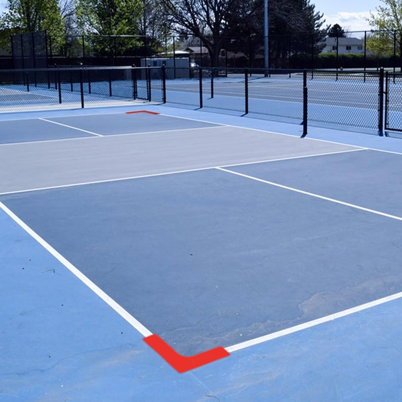 Aoneky Portable Badminton or Tennis Court Line Markers Kit - Outdoor Driveway Badminton or Tennis Court Boundary Throw Down Markers - Lines Marking Set