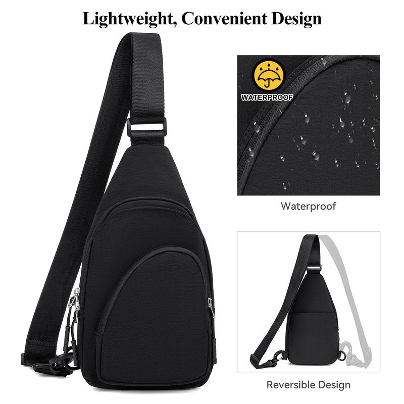 Peacocktion Small Sling Bag for Women Nylon Lightweight Crossbody Sling for Travel Casual Daily