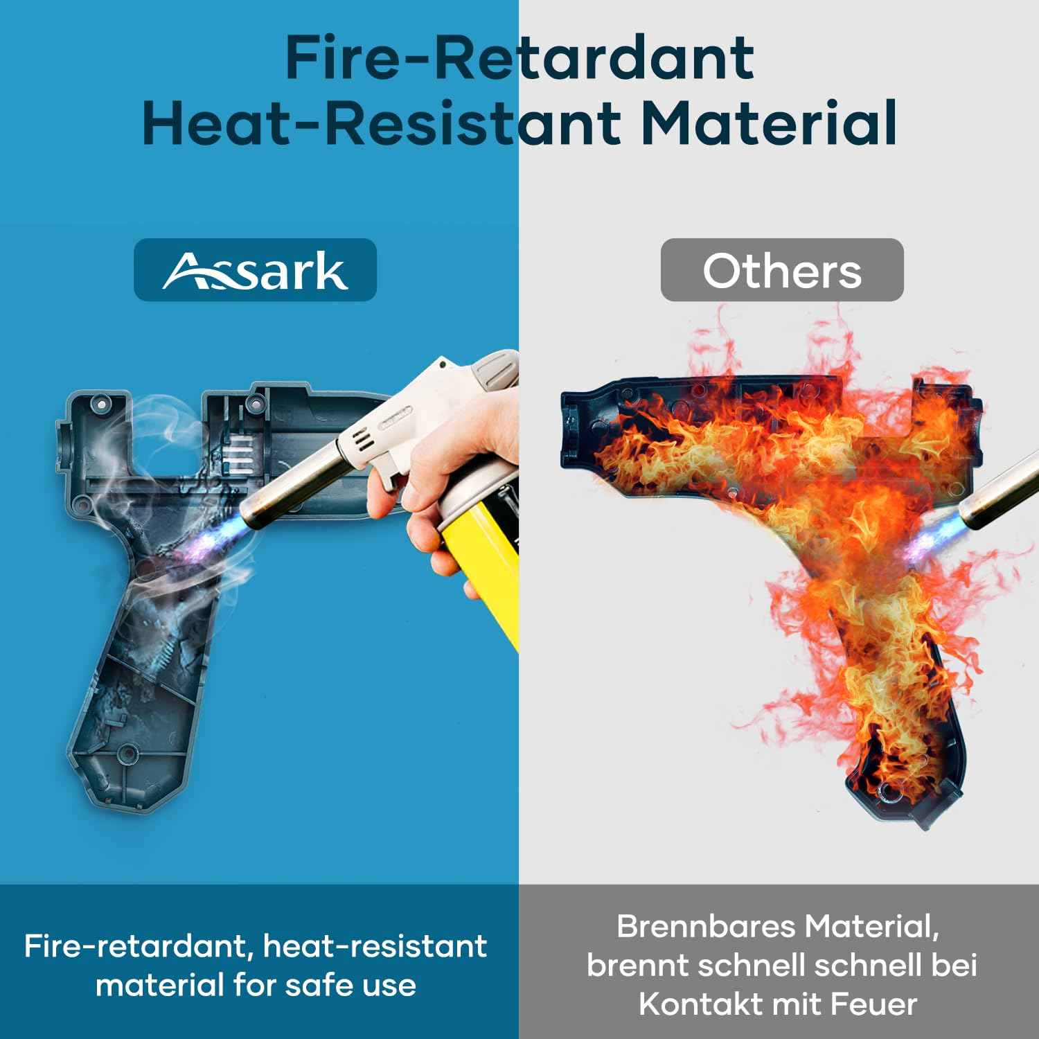 100W Fireproof Hot Glue Gun, Full Size Heavy Duty | Dual Power100W/60W with 15pcs Large Glue Sticks 7/16", Fast Preheating Kit for Crafts, Arts, DIY & Quick Home Repairs