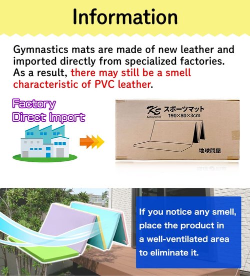 KaRaDaStyle Gymnastics Mat Folding Stretch Mats 75"x31"x1.2" Exercise Muscle Training Children Play Horizontal Bar Mat Yoga Sports Soundproof Home Use (Colorful/5-fold)