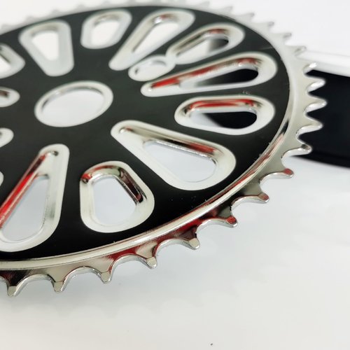 DONSP1986 2'' Wide Pedal Crank Kit Part 40T/44T Sprocket Only - Bicycle Wide Crank Sprocket (Black, 44T)