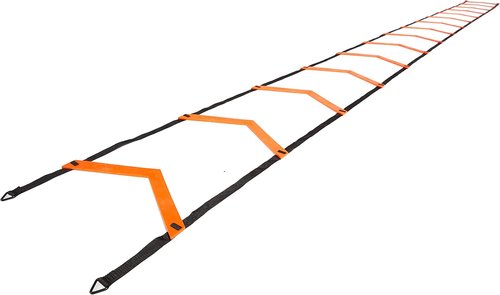 JAWKU Speed Ladder - Extra Long 21-Foot with 15 Rungs for Enhanced Balance and Agility Training