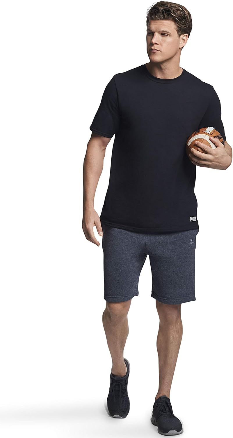 Russell Athletic Men's Dri-Power Short Sleeve Tees - Moisture Wicking & Odor Protection | UPF 30+ | Sizes S-4X