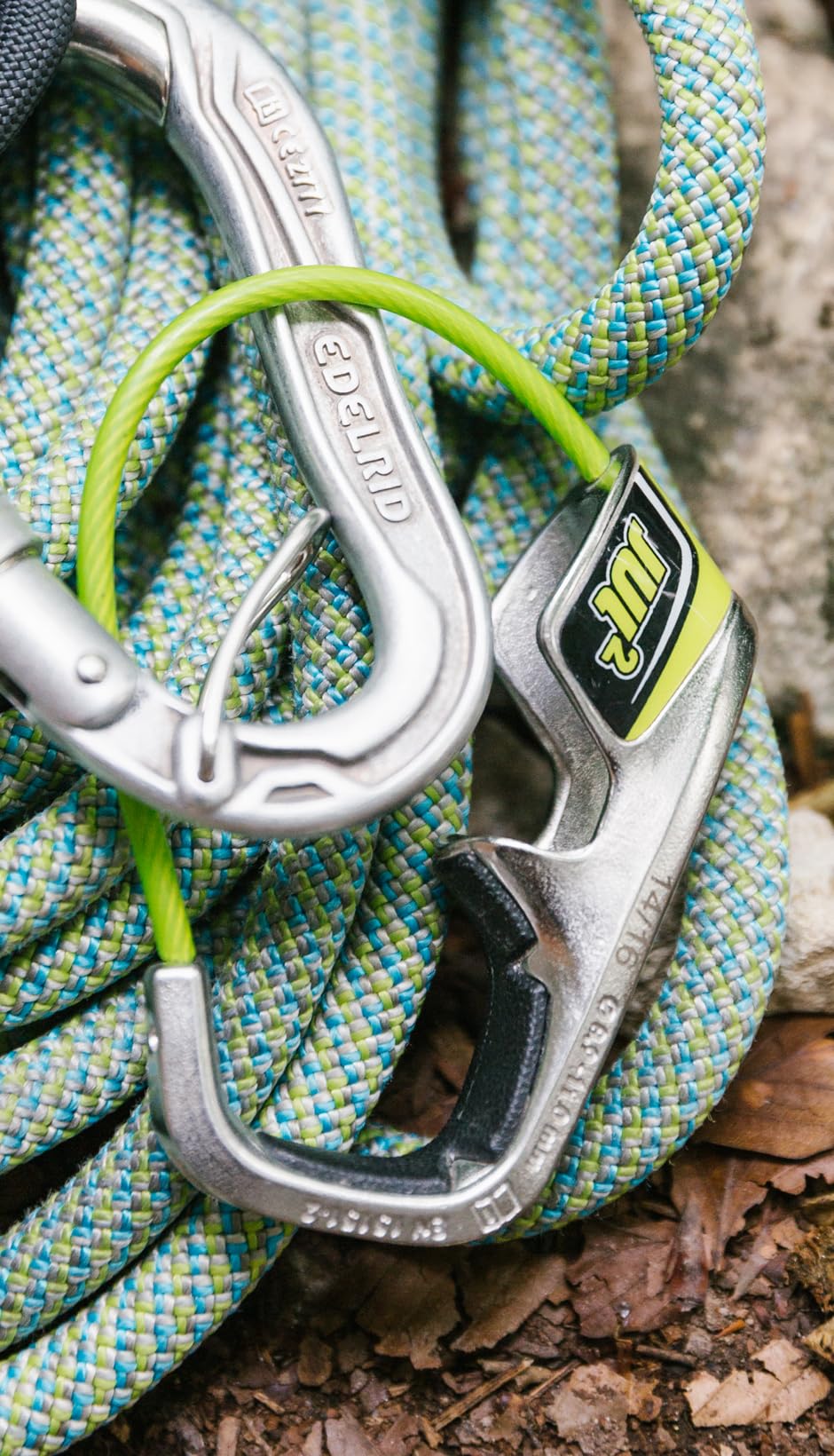 Edelrid Jul 2 - Aseguradores escalada - verde/Plateado 2017
