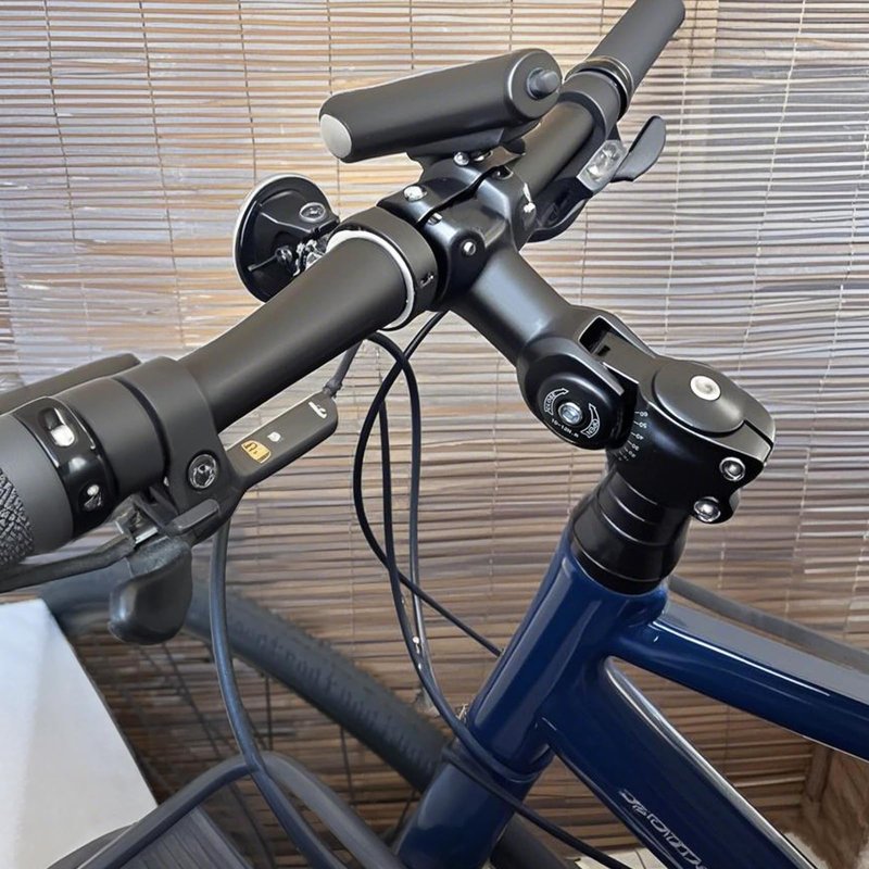 TRIWONDER Bike Stem 25.4 31.8 Adjustable 60 Degree 90mm 110mm 130mm Bike Handlebar Extender Stem Riser Bicycle Handle Bar Extensions for Mountain Bike, Road Bike, MTB, BMX, Cycling