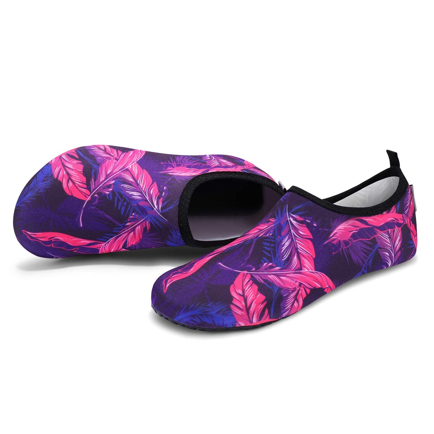 VIFUUR Water Sports Unisex Shoes Purple/Red Feather - 5.5-6.5 W US/ 4.5-5.5 M US (36-37)