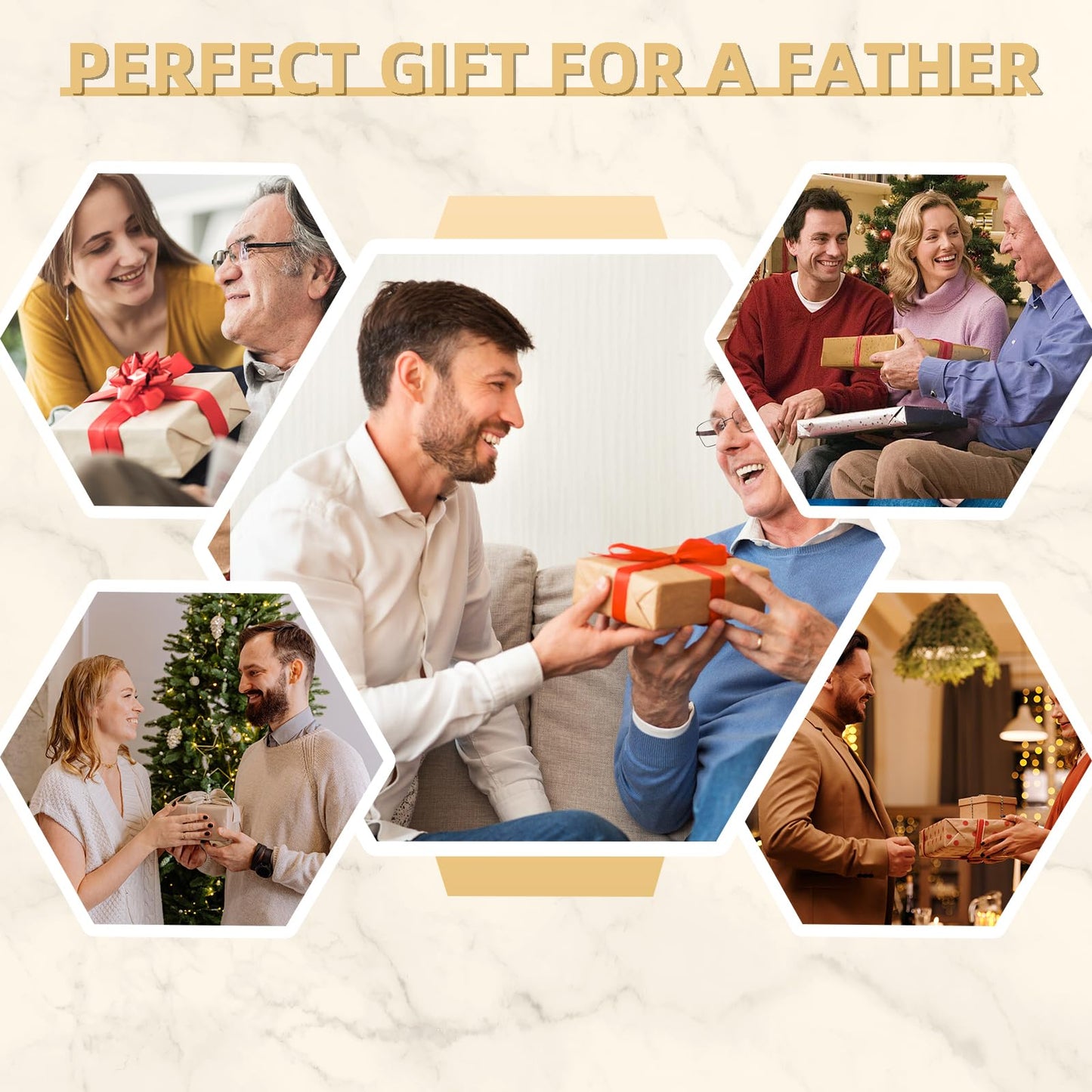 Gifts for Dad- Delicate Dad Birthday Gifts from Daughter Son - Acrylic Night Light LED Bedside Lamp - Ideal Thanksgiving Fathers Day Birthday