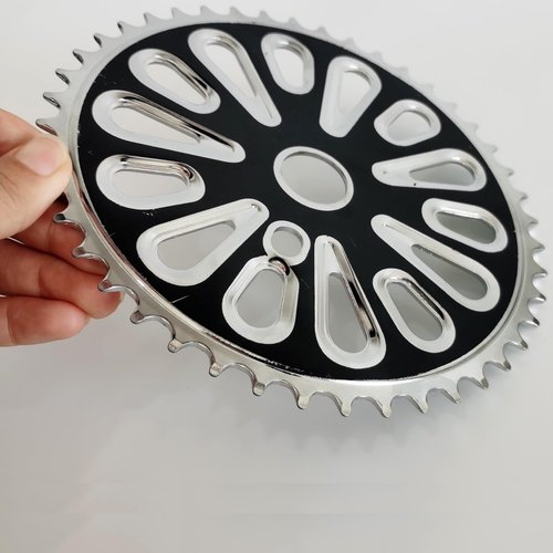 DONSP1986 2'' Wide Pedal Crank Kit Part 40T/44T Sprocket Only - Bicycle Wide Crank Sprocket (Black, 44T)