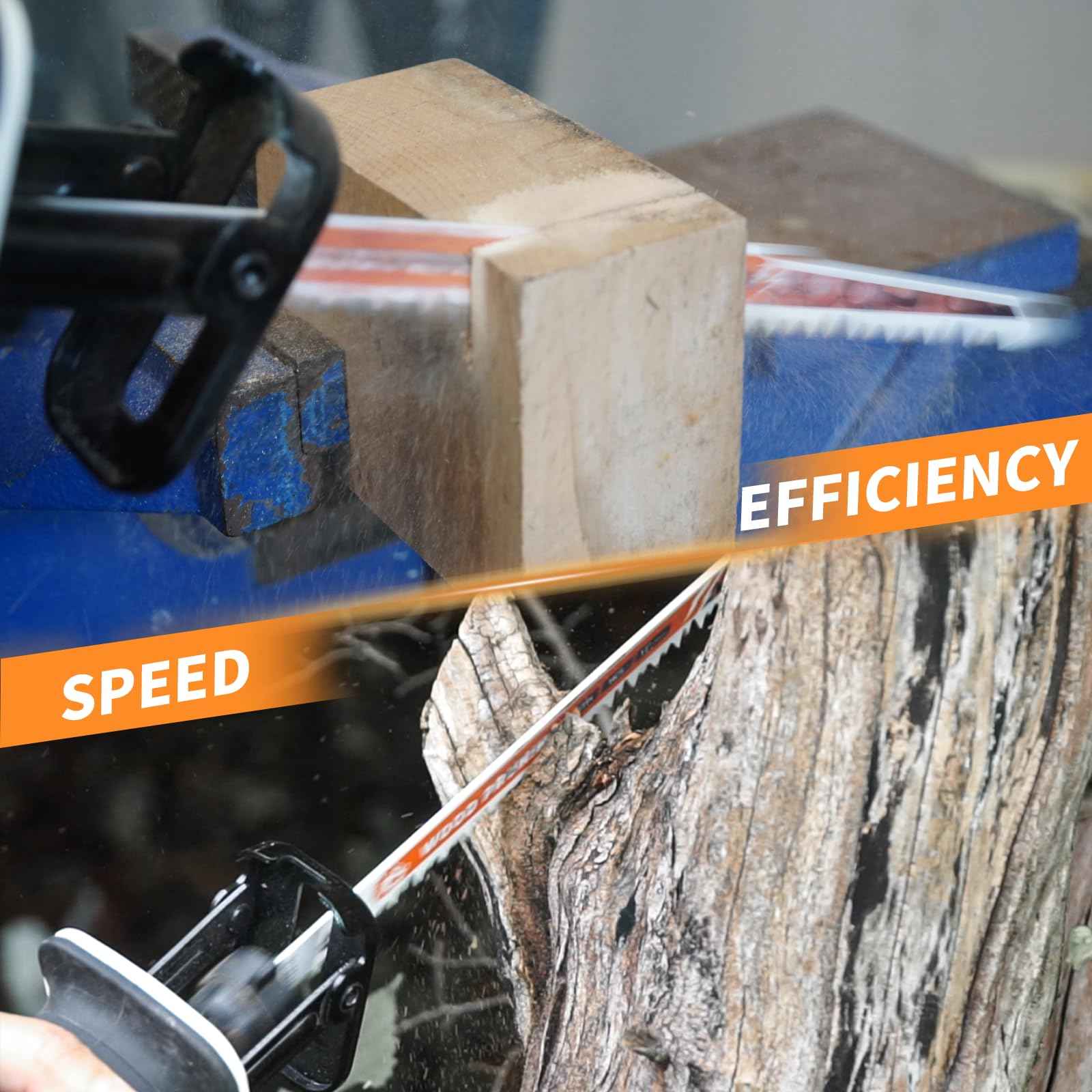 12-Piece Wood Pruning Reciprocating Saw Blade Set, Saw Blades Set, High Carbon Steel Pruning Blades for Tree, Wood and PVC Pipe Cutting