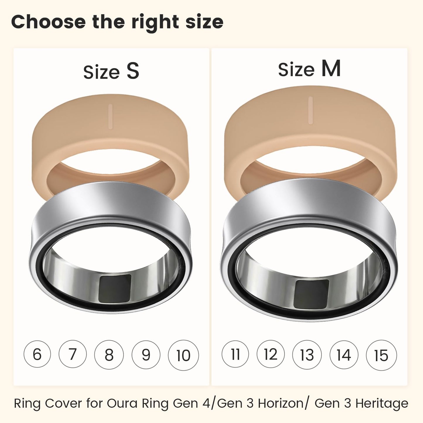 15 Pack Cover Compatible with Oura Ring Gen 4/ Gen 3 - Charging Directly with Protector, Anti-Scratch Elastic Thin Silicone Case for RingConn Gen 3/ Gen 2