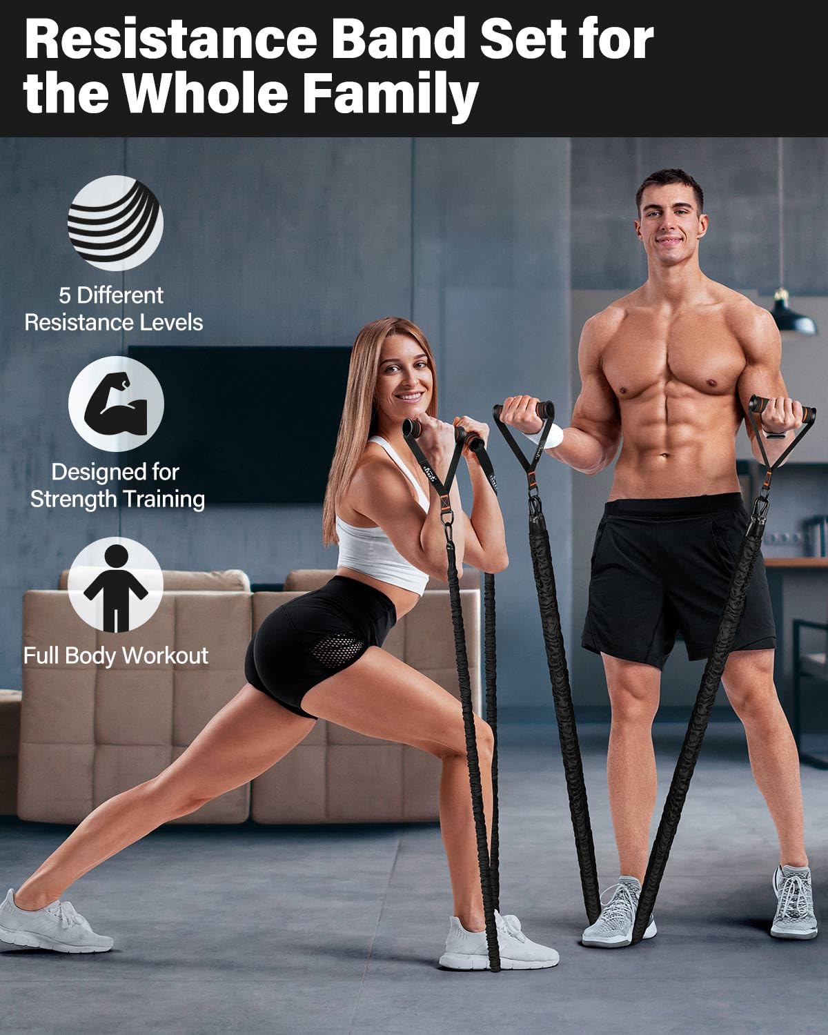 Resistance Bands with Handles, Exercise Bands