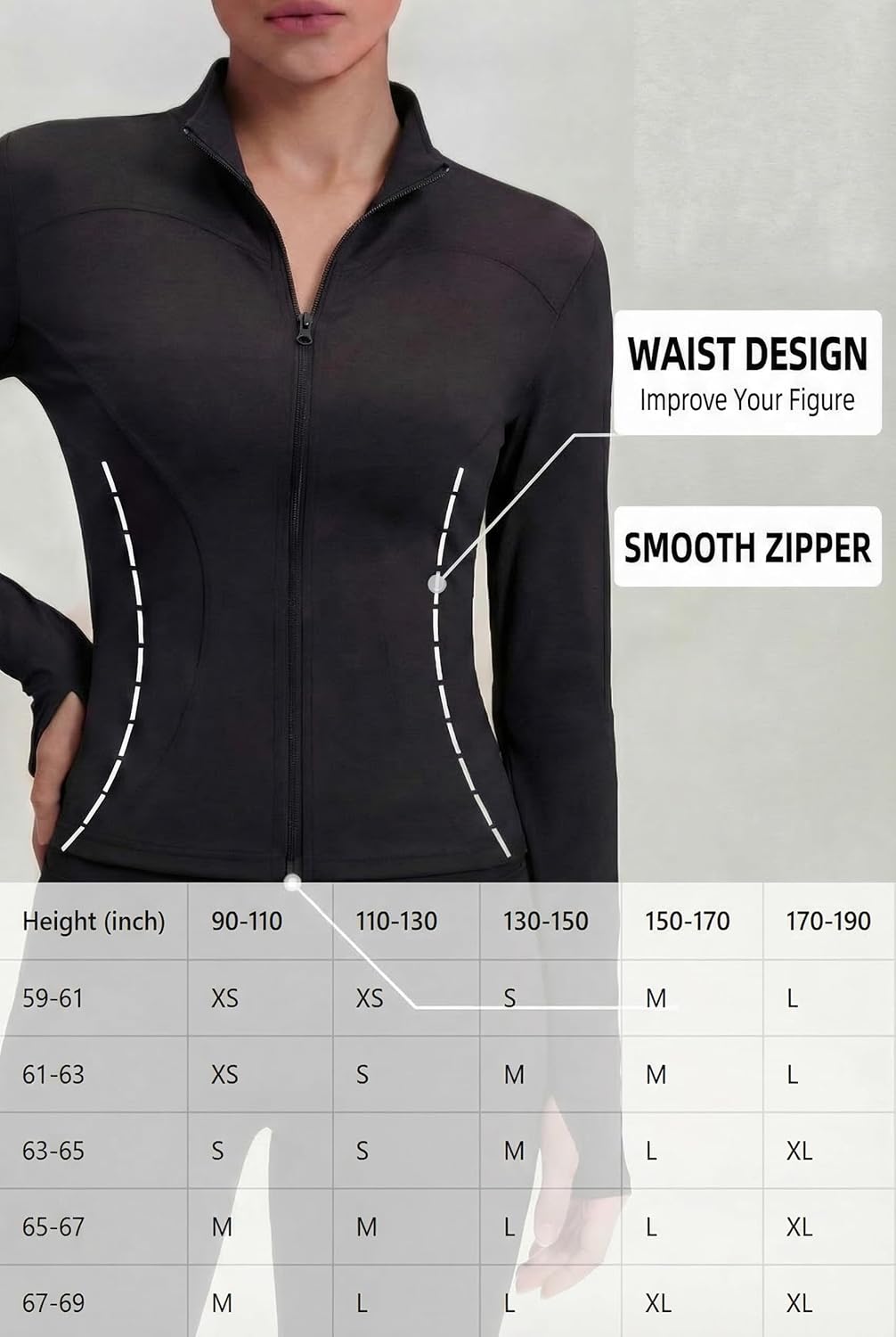 Shyyween Women's Workout Jacket - Slim Fit Cropped Zip-Up Athletic Tops | 3 Pack for Gym & Yoga