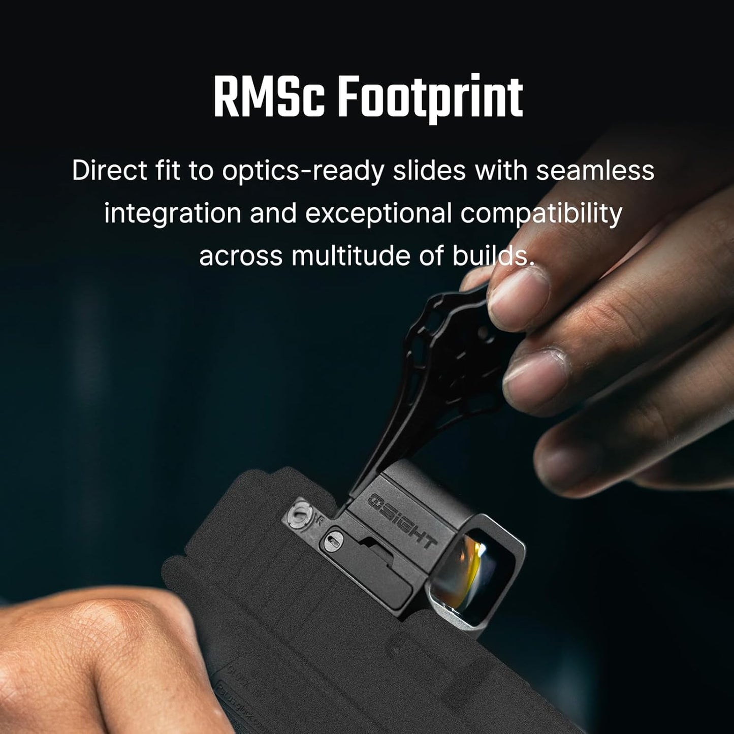 OSIGHT SE Enclosed Micro Reflex Sight - Compact 2 MOA Dot & 32 MOA Circle Reticle for RMSc/K Footprint
