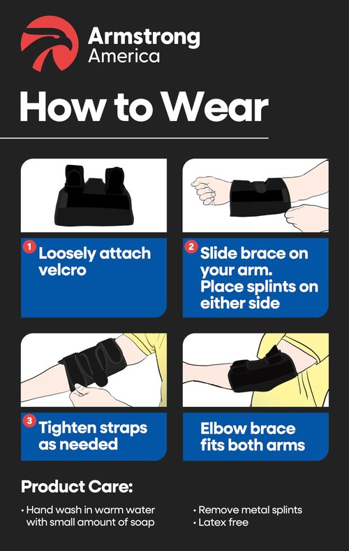 Elbow Splint Tendonitis l Tennis Elbow Brace | Cubital Tunnel Brace Support for Sleeping | Arm Support & Compression Sleeve Immobilizer for Ulnar Nerve Pain Relief | Women & Men Fits Most
