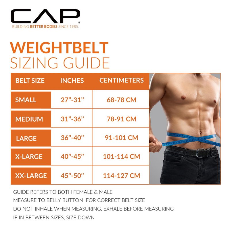 CAP Barbell Premium Nylon Weightlifting Belt – Heavy-Duty Support for Squats, Deadlifts, and Core Stability - Gray - Medium