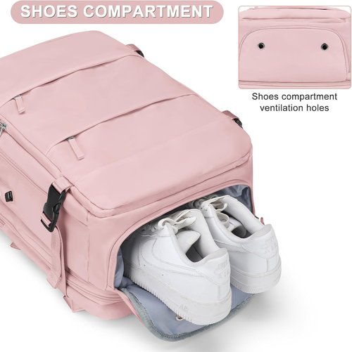 Coofay Expandable Travel Backpack - Airline Approved Waterproof Carry-On Bag for Men & Women