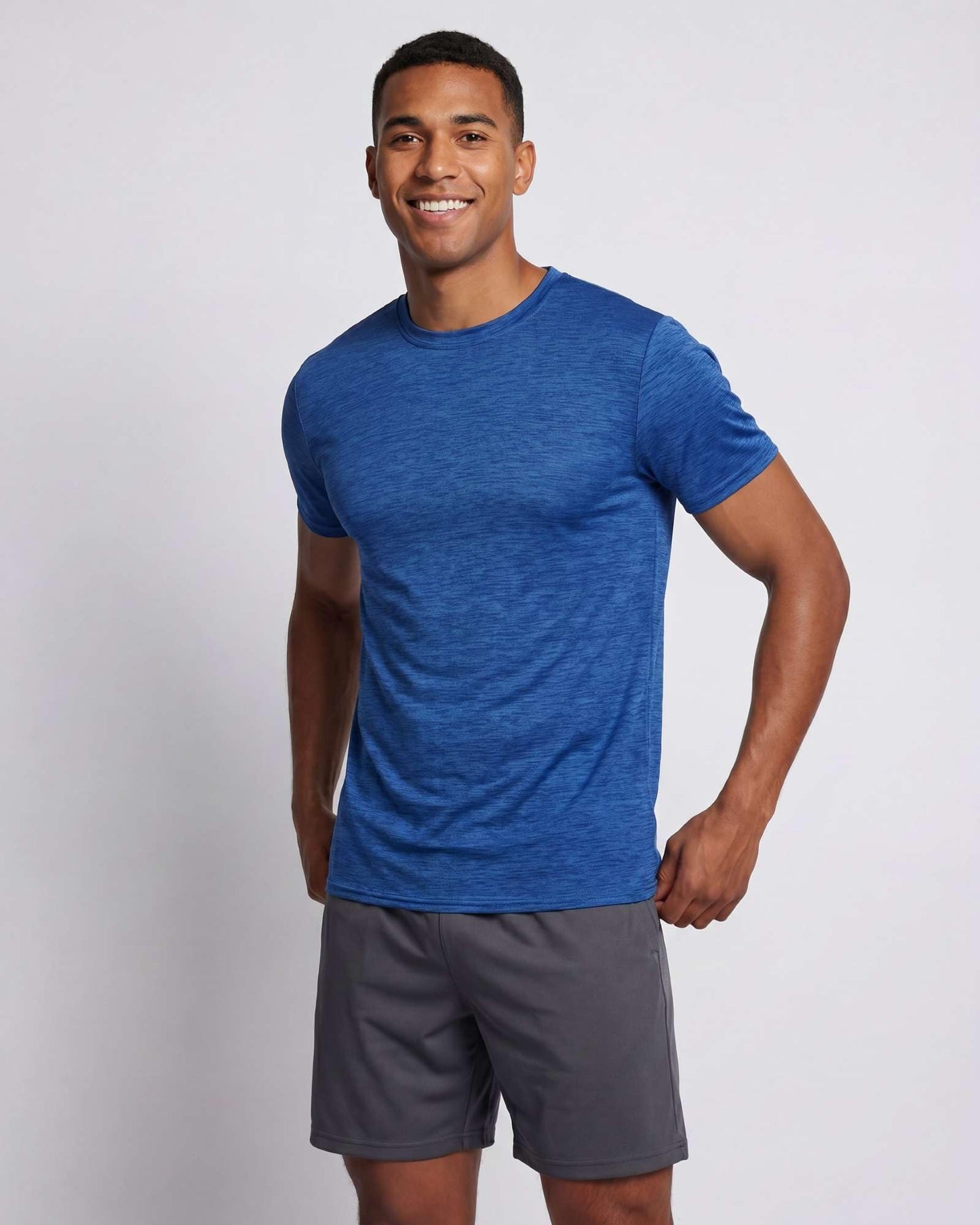 5 Pack Men's Dry Fit Short Sleeve T-Shirt Gym Workout Athletic Running Tee