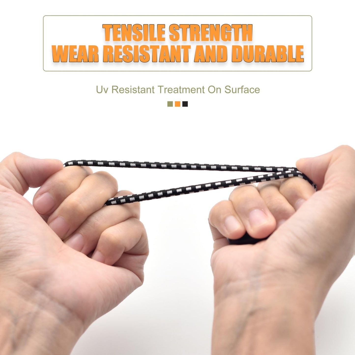 30 Pack Ball Bungee Cord, 6 Inch Heavy Duty Bungie Cord Balls Canopy Tarp Tie Down Bungee Balls for Camping, Tents, Cargo,Holding Wire and Hoses, Patio Umbrellas, Awning (White)