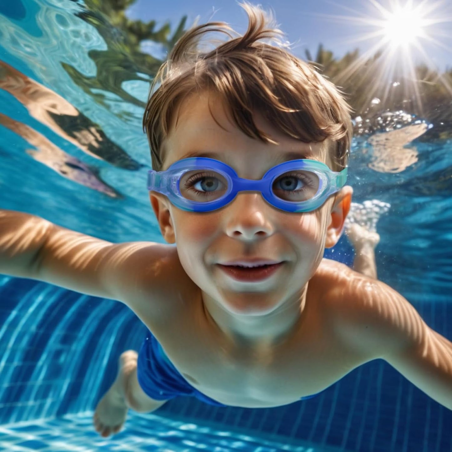 Skiennix Kids Swim Goggles - Anti-Fog UV Protection, Leak-Proof Design | 2 Pack for Ages 6-14