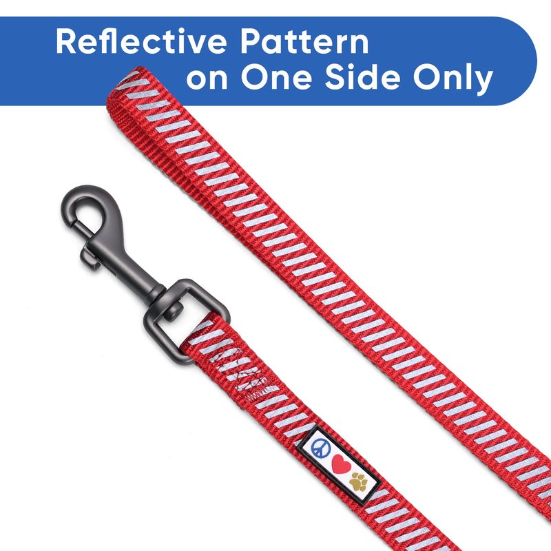 Pawtitas Reflective Rope for Dogs Traffic Collection Extra Small/Small Red
