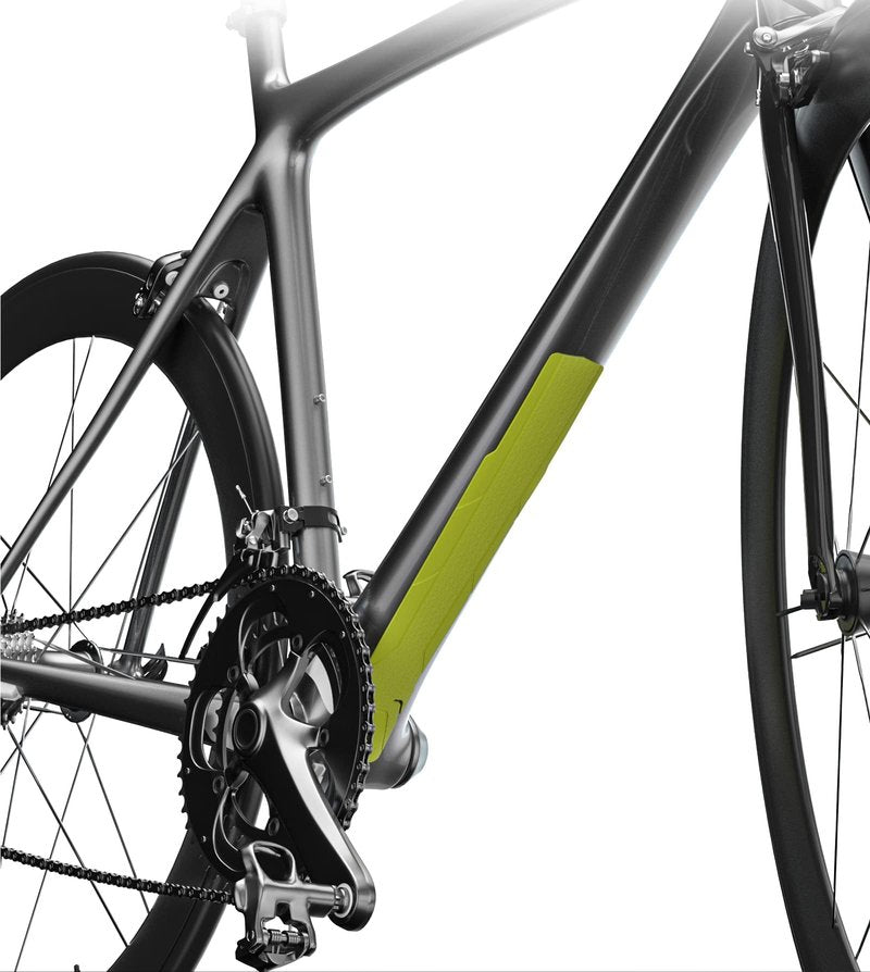 MEGHNA Bike Frame Protection Downtube Frame Protector 3M Tape for Mountain Bike Road Bike, Yellow