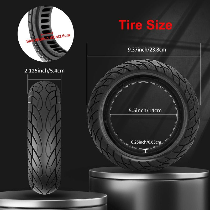 BANGTING 2-Pack 10x2.125 Tubeless Scooter Tires - Fits Models: 8.5x2.0, 8½x2, 50-75-6.1, 10×2.0, 10×2-6.1, 10×2(54-152) | Verify Rim Size: 6.5-6.65" Diameter & 1.26-1.34" Width | Puncture-Resistant