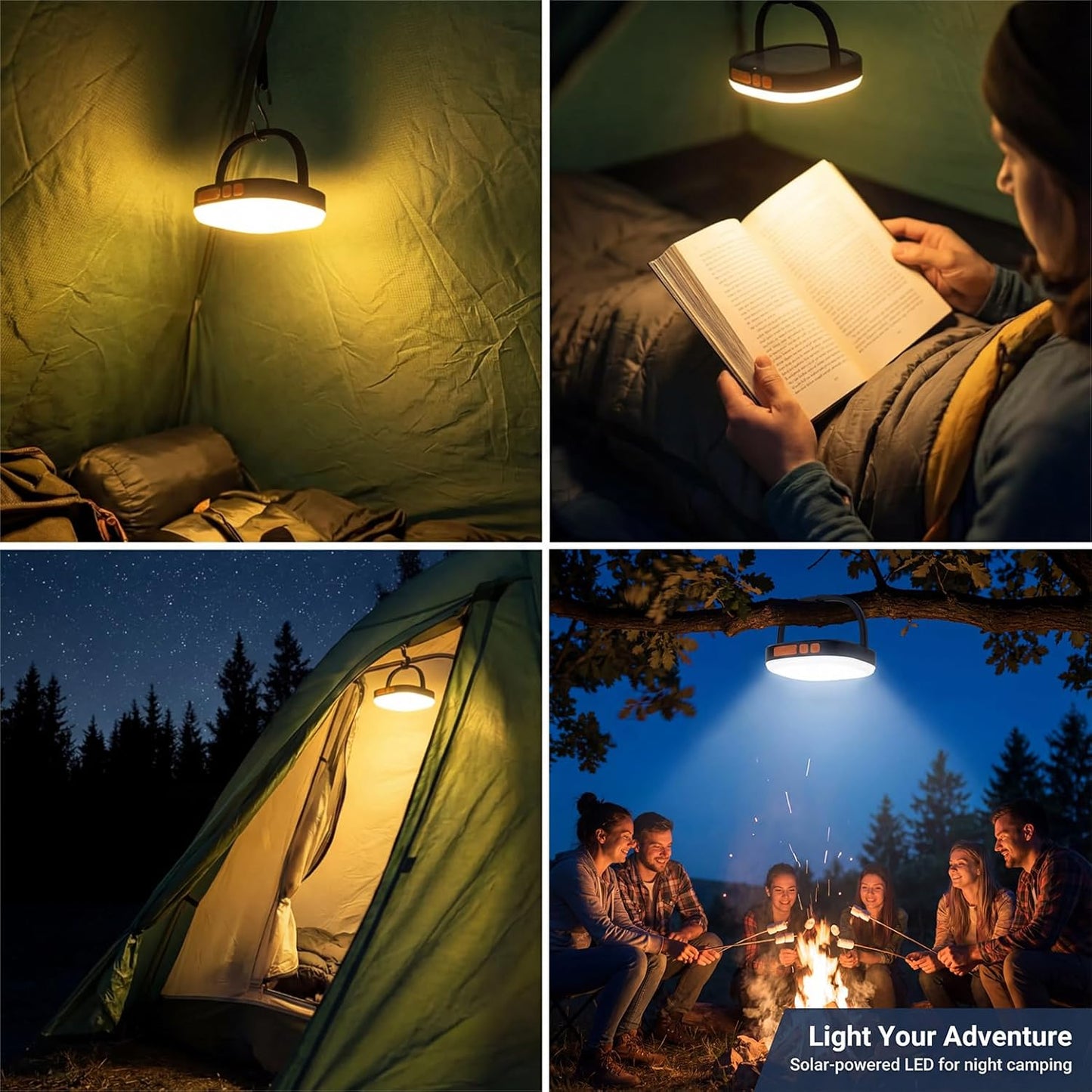 Skiennix LED Camping Lantern - 2000 Lumens, 5000mAh Rechargeable, IP65 Waterproof | Perfect for Emergencies & Outdoor Adventures