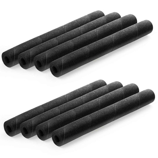 Okllen 8 Pcs Pipe Insulation Foam Tube, 15.7 Inches Black Pool Noodles Foam Pipe Covers, Roll Bar Padding for Outdoor Indoor Swimming Pool Handle Water Pipe Pipeline